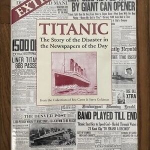 Titanic Newspaper Collection Book